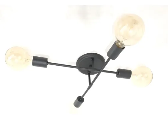 Lustre Teto Moderno – Plafon Sputnik Aranha Para 4 Lâmpadas