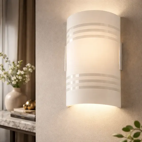 Luminária Arandela Paulistinha – Calha Em Vidro 1 Lâmpada