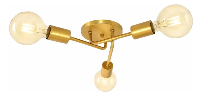 Lustre De Teto 3 Lâmpadas Plafon Aranha Sputnik