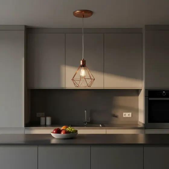 Lustre Pendente Aramado Diamante Cobre Stilo Lustres