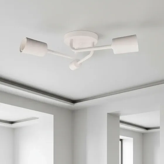 Lustre De Teto 3 Lâmpadas – Plafon Aranha Sputnik Copo